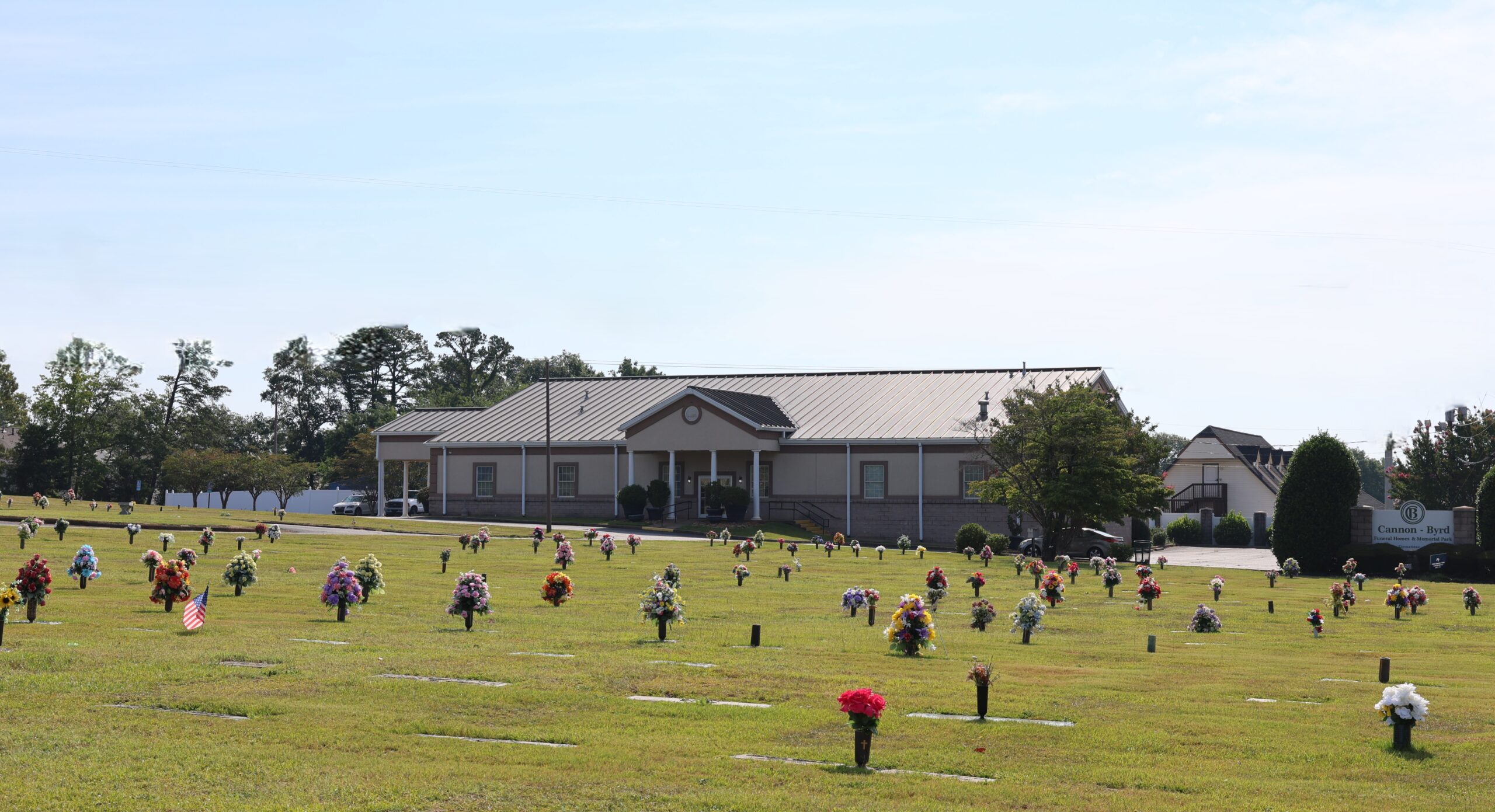 Cannon-Byrd Funeral Home exterior in Fountain Inn, SC