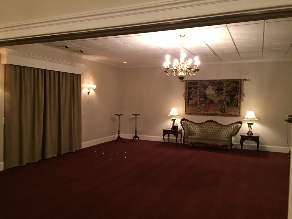 Visitation room at Cannon-Byrd Funeral Home, Simpsonville, SC